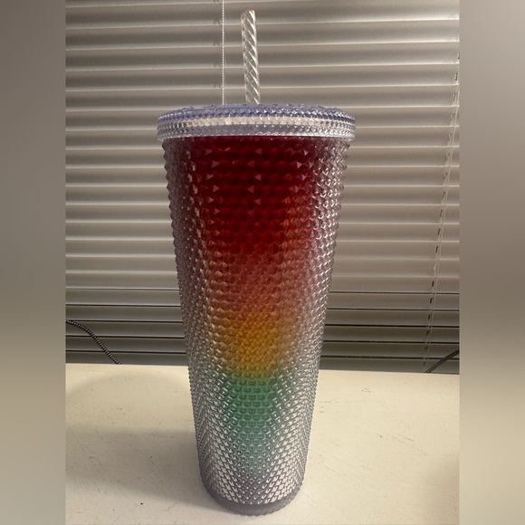 Rainbow studded Starbucks tumbler 2020 pride collection - Picture 2 of 3
